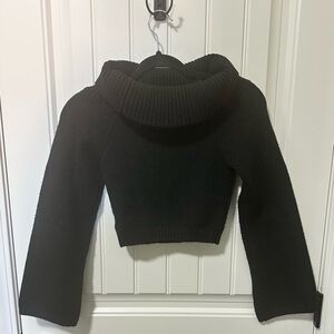 SHEIN Black Cowl Neck Sweater